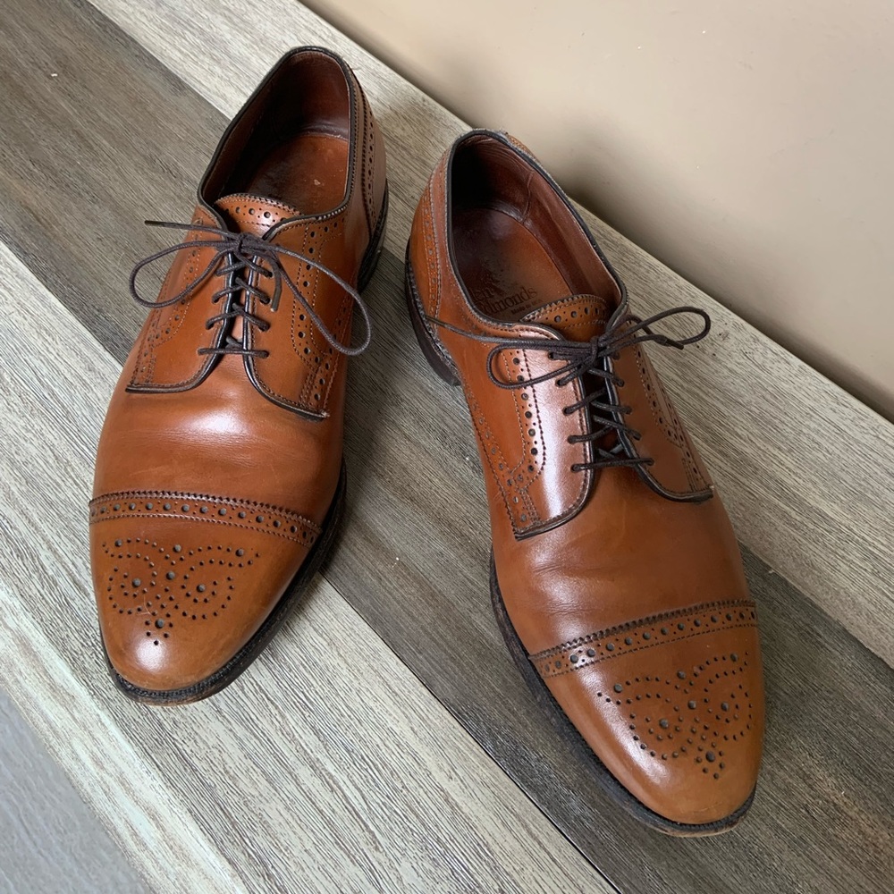 Allen Edmunds Sanford cap toe Oxford wide width